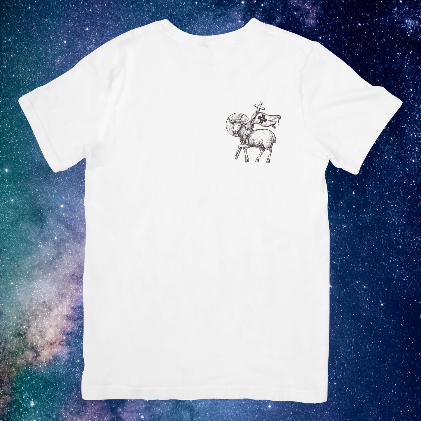 All One In Christ – Rear Wolf Symbolic Gospel Tee (Black & White Edition)