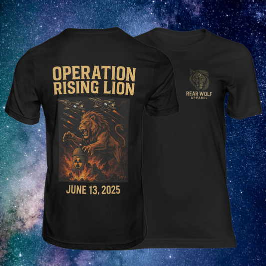 Operation Rising Lion – Prophetic Warfare Tee by Rear Wolf Apparel
